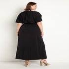 Knit Maxi Dress With Slit image number null