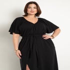 Knit Maxi Dress With Slit image number null