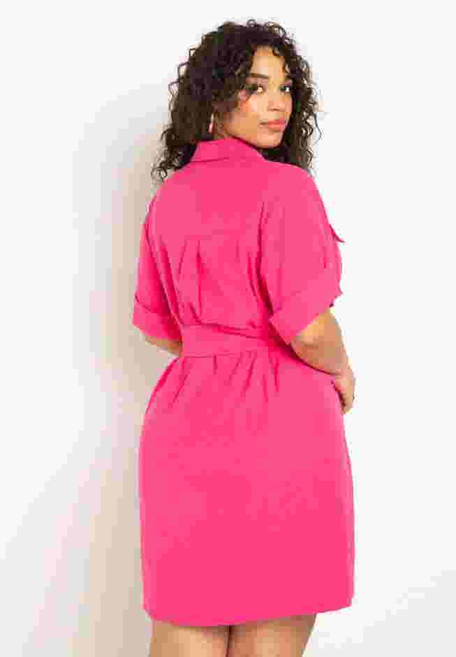 Mini Shirtdress With Cargo Details image number 3