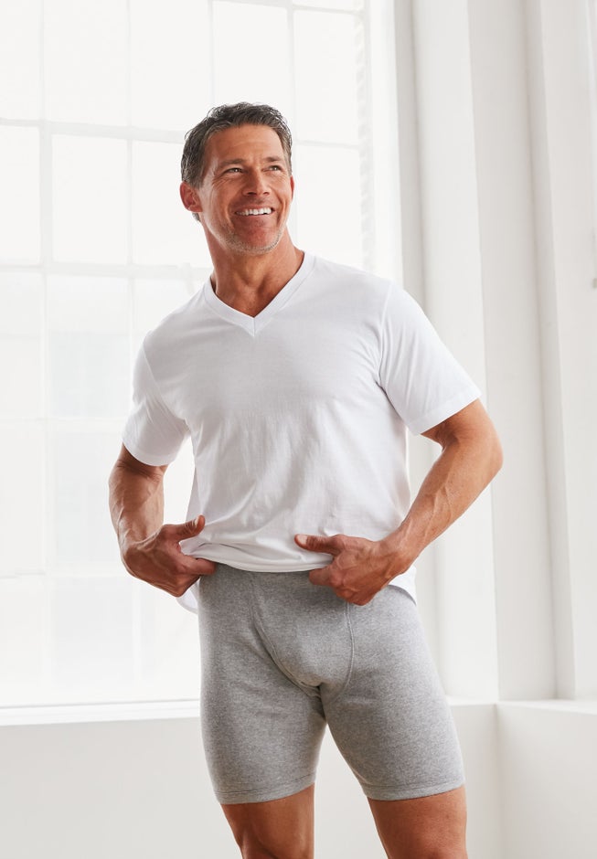 Cotton V-Neck Undershirt 3-Pack image number 2