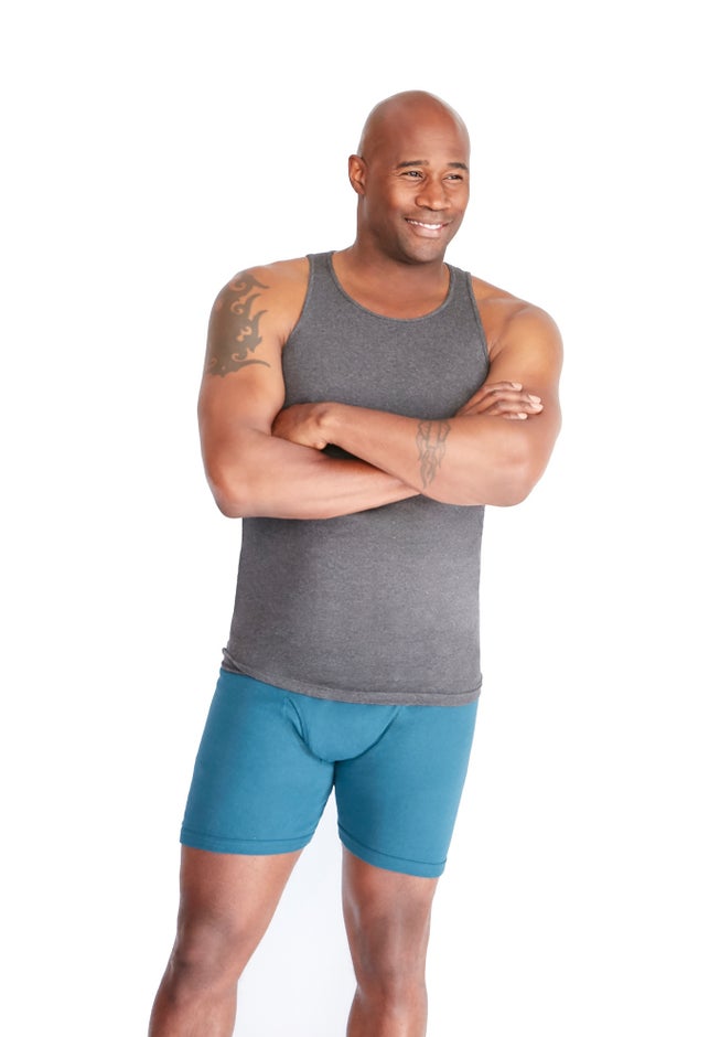 3-Pack Ribbed Cotton Tank Undershirt image number 2