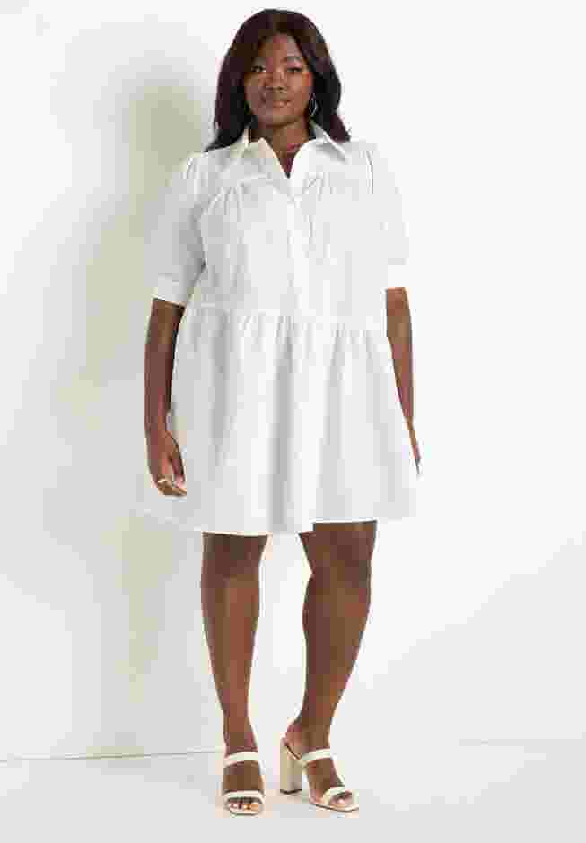 Mini Dress With Asym Flounce image number 0
