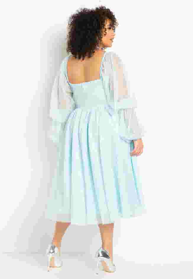 Tiered Puff Sleeve Dress image number 7