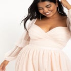 Tiered Puff Sleeve Dress image number null