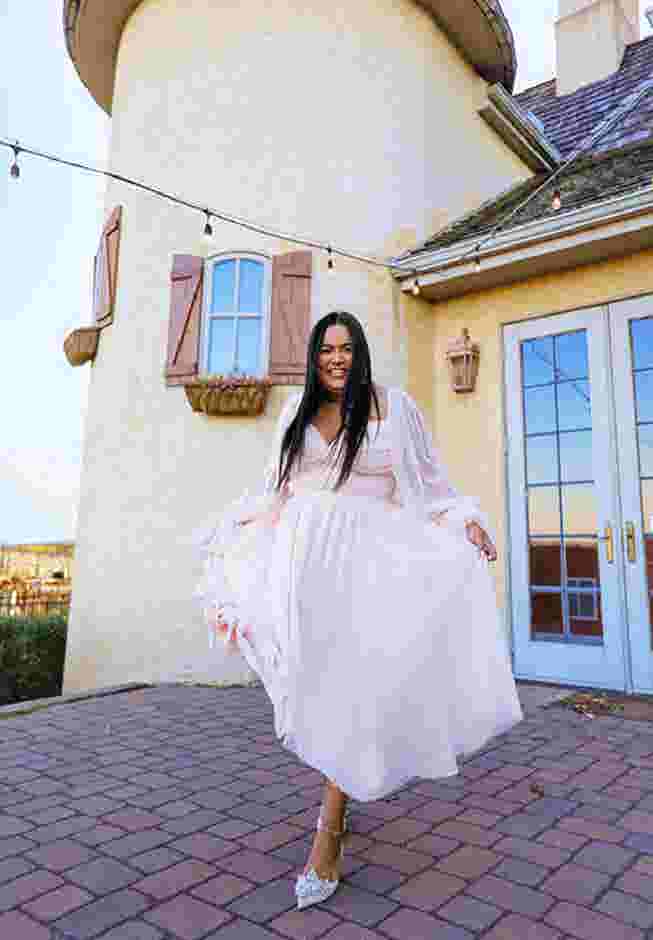 Tiered Puff Sleeve Dress image number 5