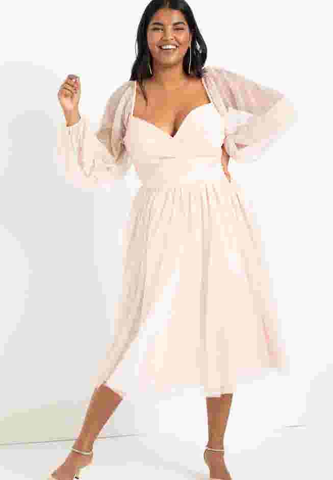 Tiered Puff Sleeve Dress image number 0