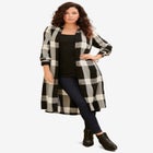 Plaid Button Front Ultra Tunic image number null