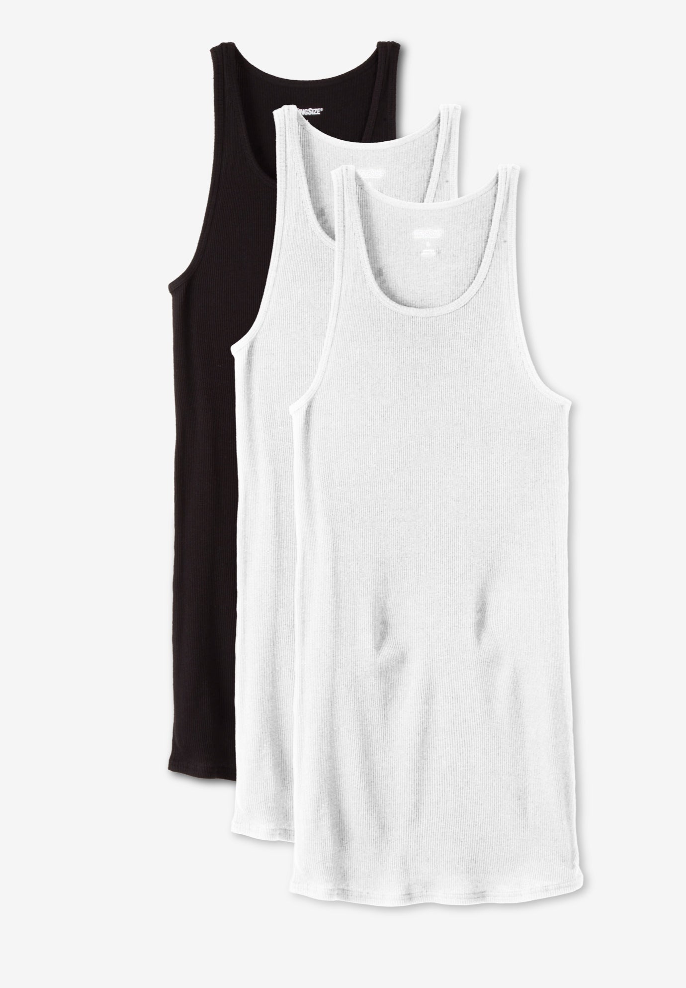Ribbed Cotton Tank Undershirt 3-Pack image number 0