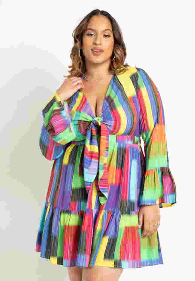 Tie Front Mini Dress image number 1
