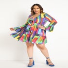 Tie Front Mini Dress image number null