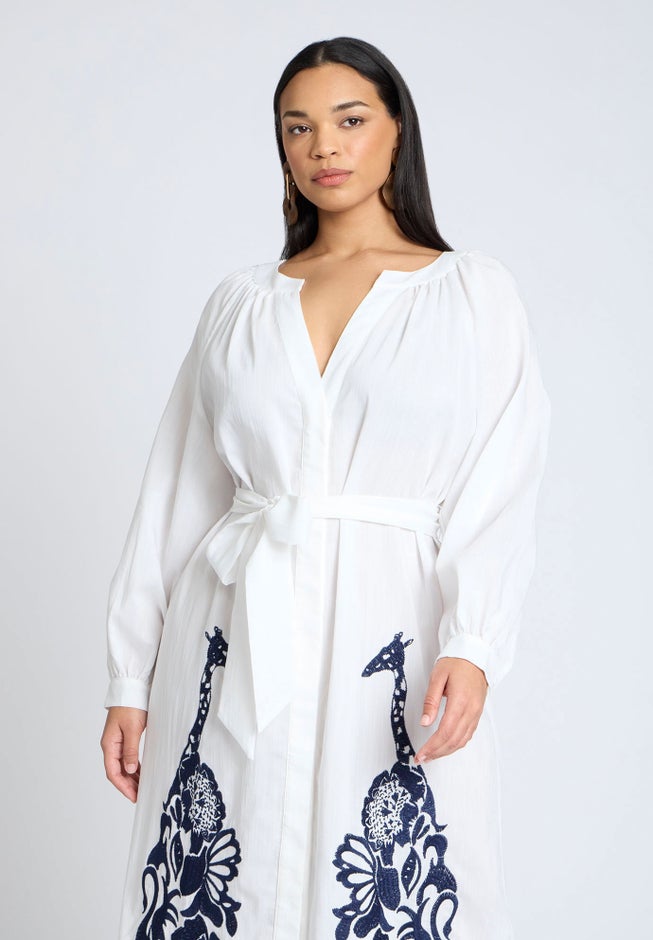 Relaxed Dress With Applique image number 2