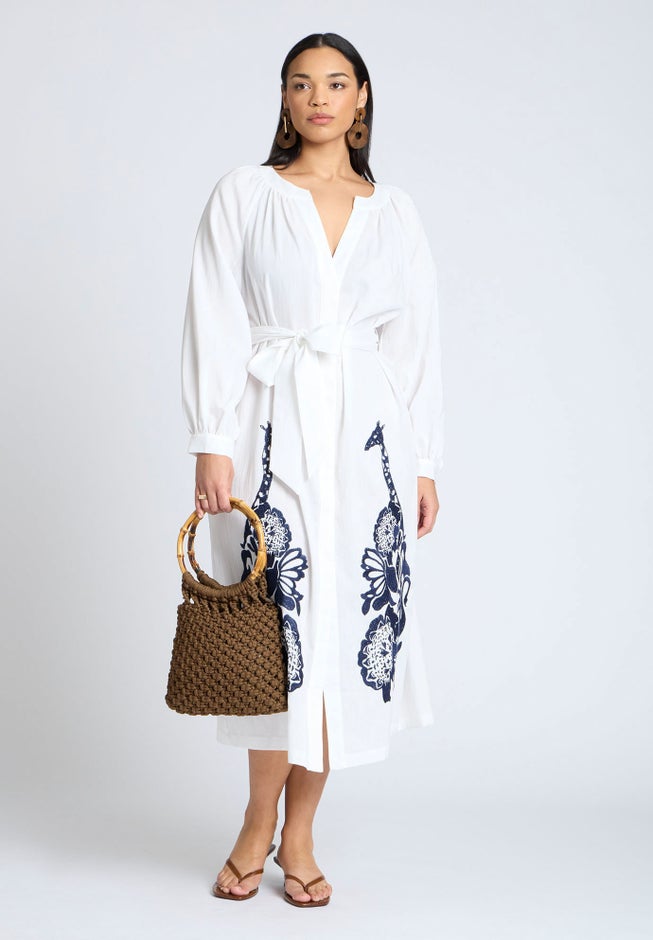 Relaxed Dress With Applique image number 3