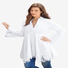 Poplin Embroidered Swing Tunic image number null