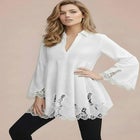 Poplin Embroidered Swing Tunic image number null