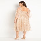 Ruched Bodice Novelty Sequin Dress image number null