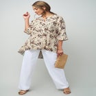 Hi-Low Linen Tunic image number null