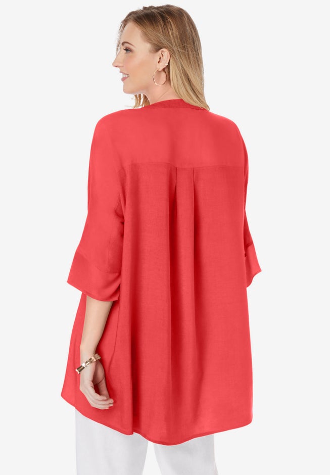 Hi-Low Linen Tunic image number 1