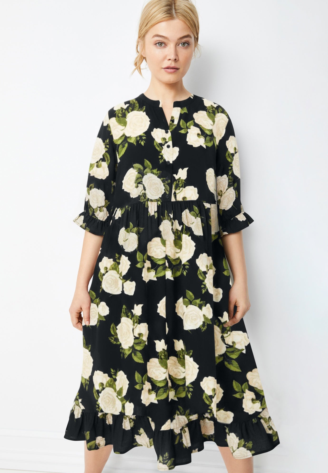 Ruffled Empire Dress image number 0