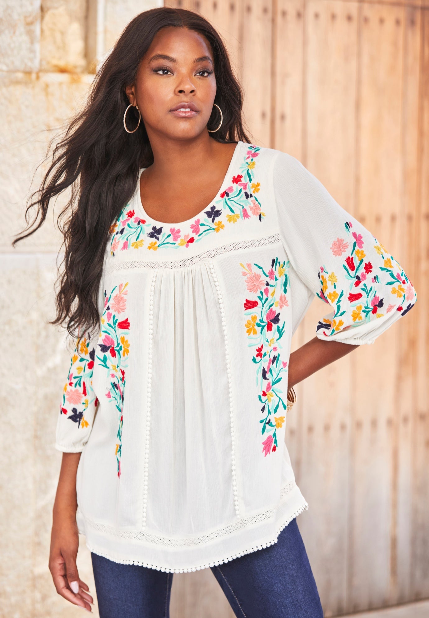 Boho Floral Tunic image number 0