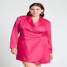 Tie Detail Blazer Mini Dress image number null