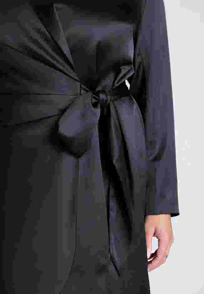 Tie Detail Blazer Mini Dress image number 3