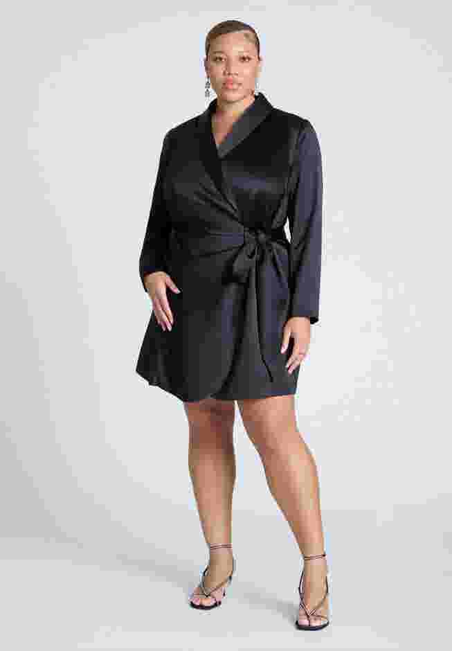 Tie Detail Blazer Mini Dress image number 0