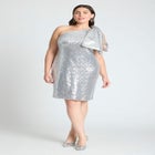 Bow Shoulder Sequin Mini image number null