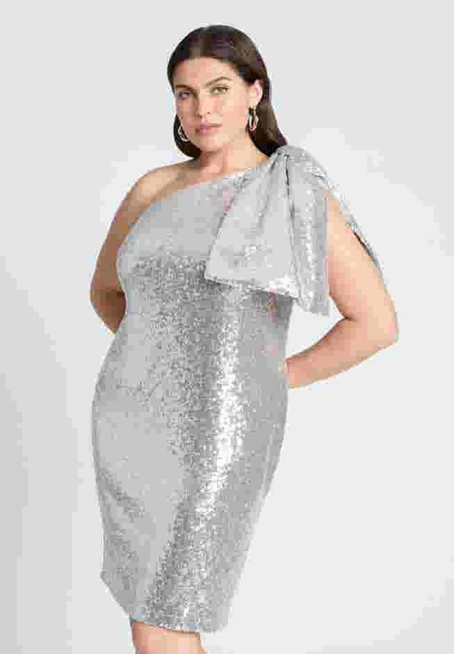 Bow Shoulder Sequin Mini image number 3
