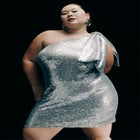 Bow Shoulder Sequin Mini image number null