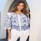 Monique Printed Big Shirt image number null