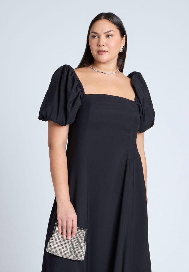 Puff Sleeve Flare Dress image number 2