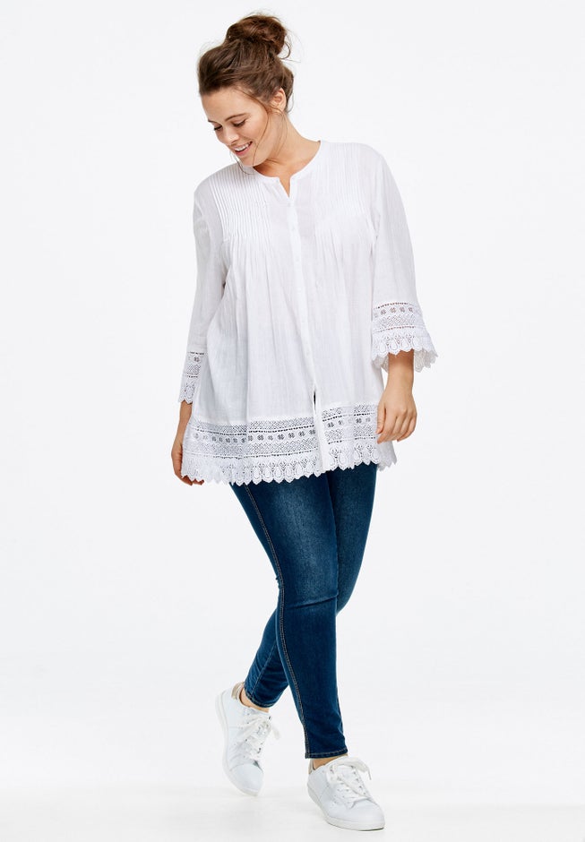 Crochet Trim Blouse image number 2