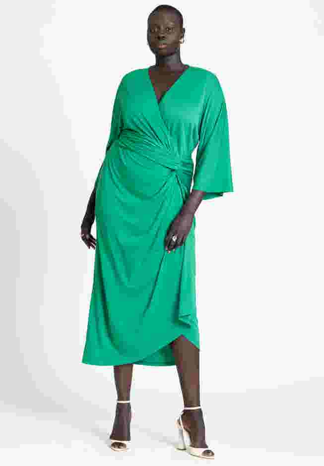 Draped Skirt Knit Dress image number 0