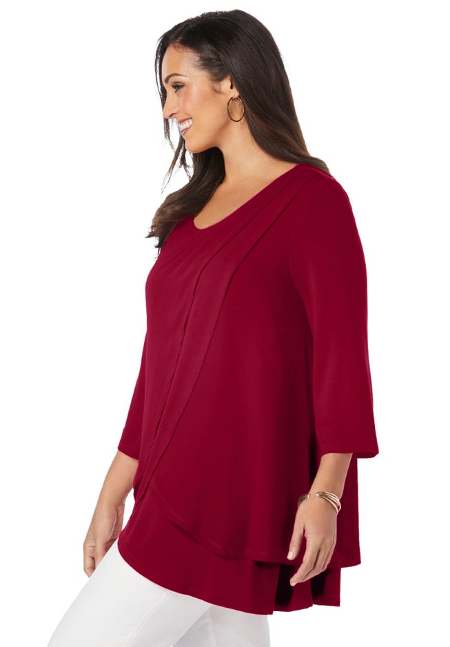 Double-Layer High-Low Tunic image number 1