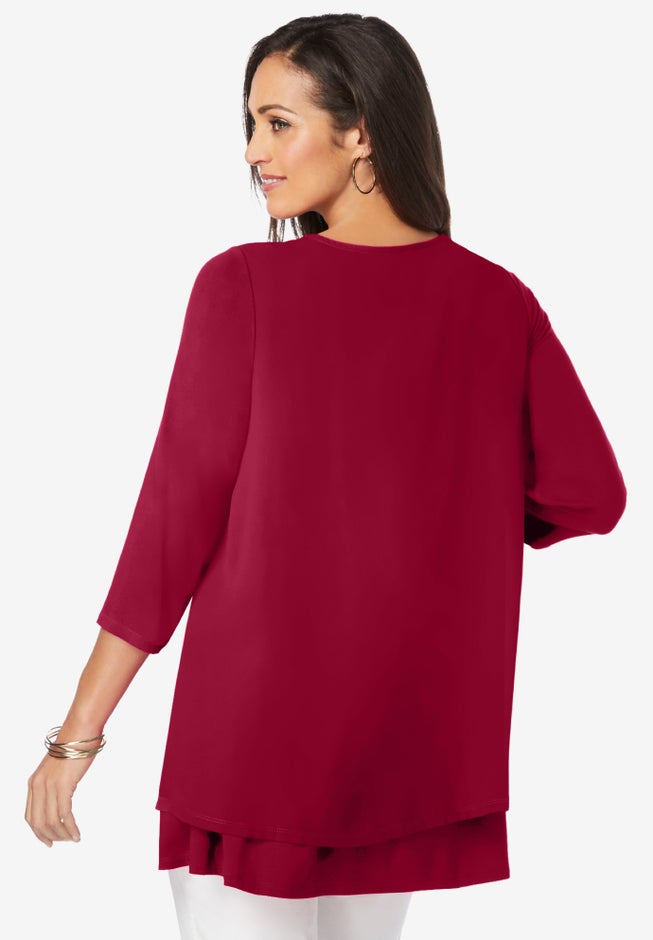 Double-Layer High-Low Tunic image number 2