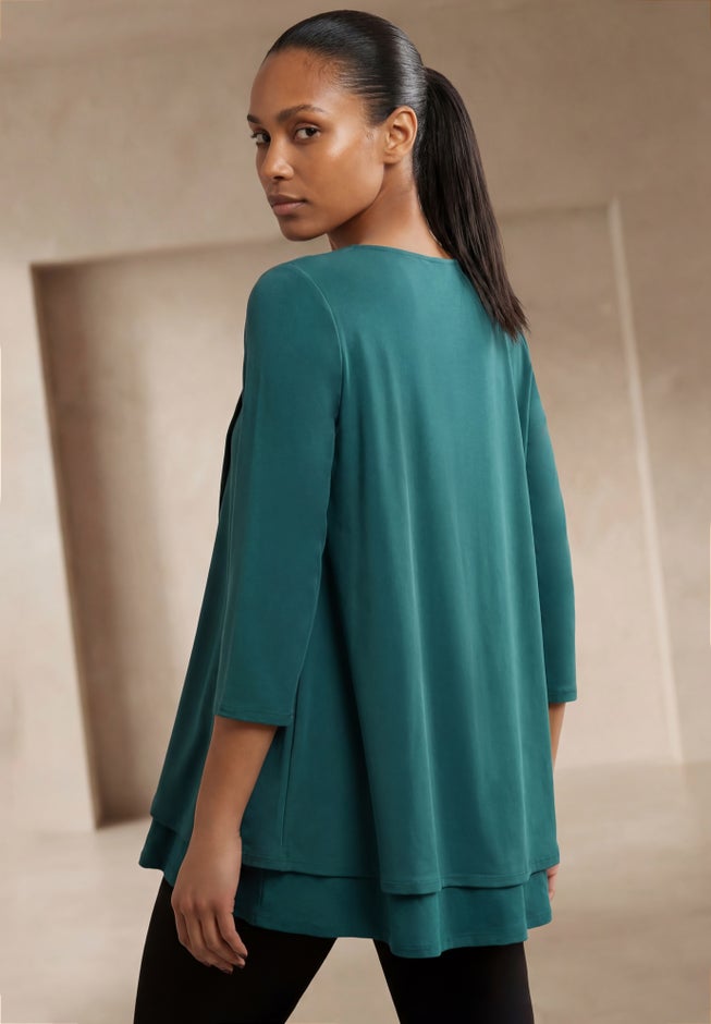 Double-Layer High-Low Tunic image number 1