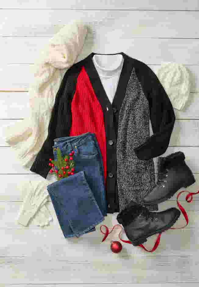 Button-Front Shaker Cardigan image number 7