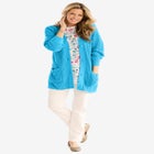 Button-Front Shaker Cardigan image number null