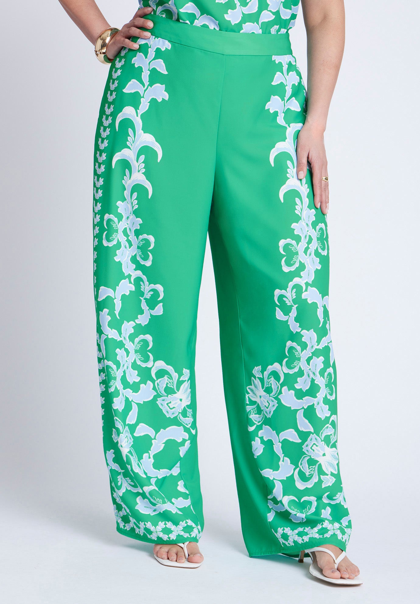 Placed Print Pull On Pant image number 2