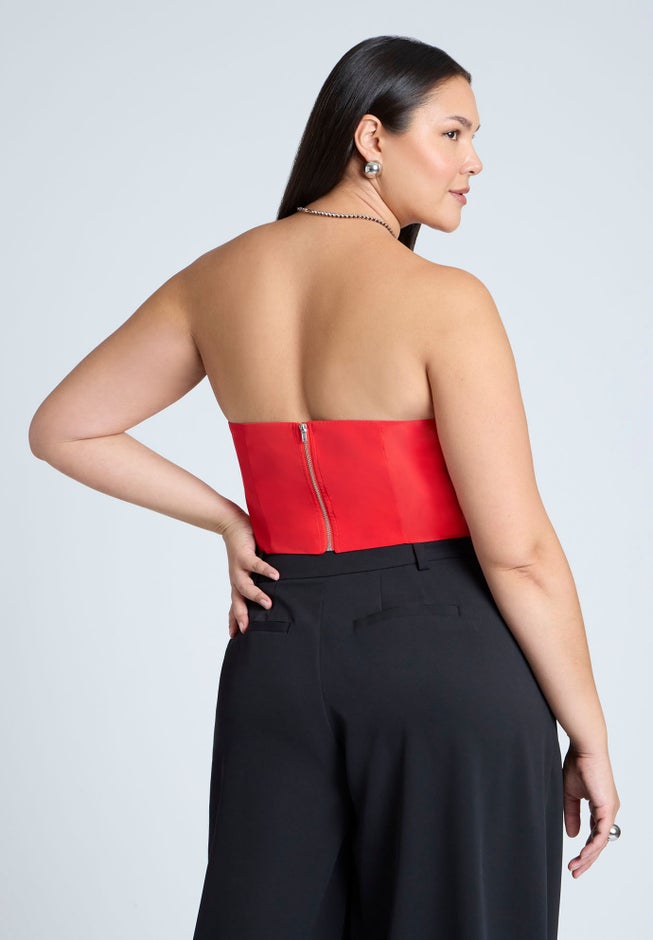 Dramatic Bust Crop Top image number null