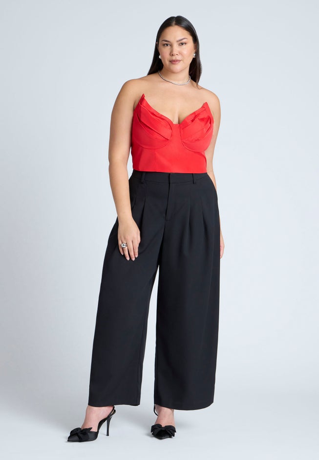 Dramatic Bust Crop Top image number null