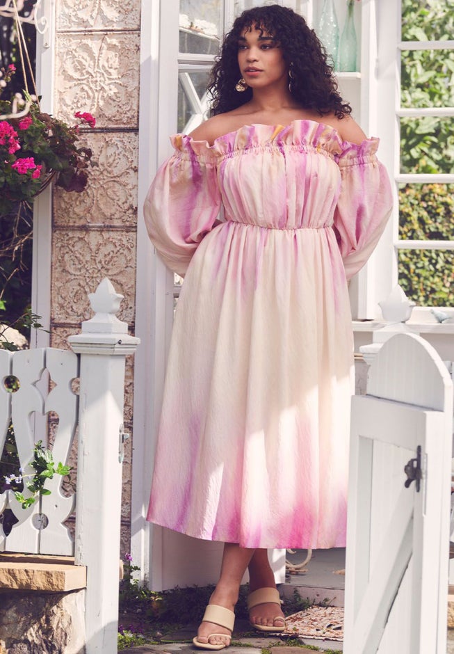 Off The Shoulder Ruffle Dress image number 3