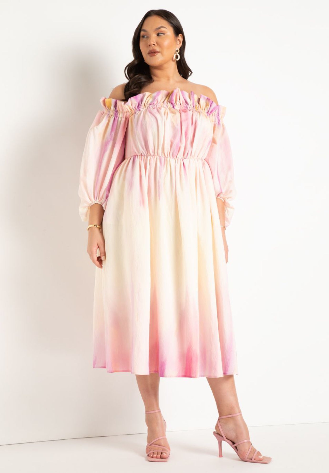 Off The Shoulder Ruffle Dress image number 0