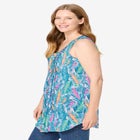 Sleeveless Pintuck Gauze Shirt image number null