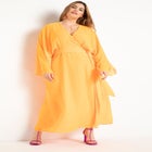 Surplice Bodice Maxi Dress image number null