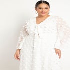 Textured Maxi With Ruched Neckline image number null