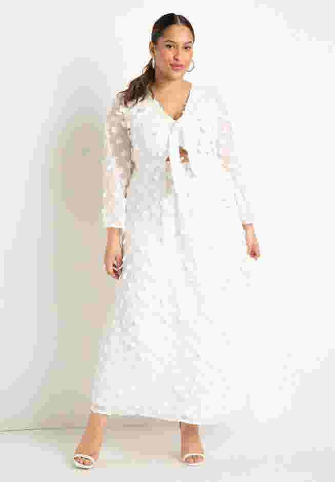 Textured Maxi With Ruched Neckline image number 0