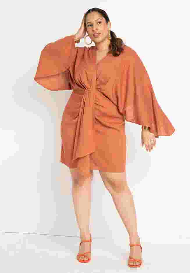 Draped Linen Dress image number 0