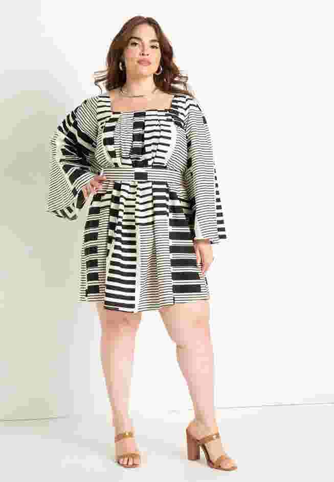 Flare Sleeve Mini Dress image number 1