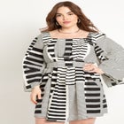 Flare Sleeve Mini Dress image number null